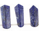 Lapis Drilled Ridged Spear Drop Graduated 11-14x20-50mm