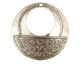 Stampt Antique Pewter (plated) Vine Print Gypsy Hoop 50mm