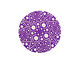 Lillypilly Purple Geometrics Anodized Aluminum Disc 25mm, 24 gauge