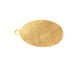 Brass Oval Blank Pendant 16x28mm