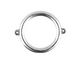 Nunn Design Antique Silver (plated) Grande Circle Connector 37x30mm