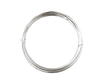German Style Wire Silver (plated) Square 22 gauge, 3.5 meters