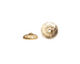 Nunn Design Antique Gold (plated) Hammered Bead Cap 4x11mm