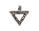 Green Girl Pewter Magic Rock #6 Trinity Stone Pendant 23mm
