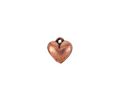 Nunn Design Antique Copper (plated) Small Heart Charm 11x12mm