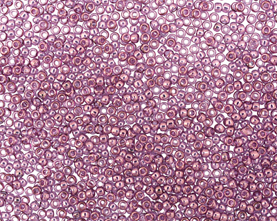 TOHO Gold Lustered Amethyst Round 15/0 Seed Bead