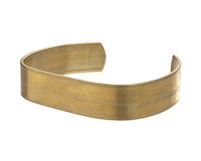 Brass Smooth Flat Narrow Cuff 60x12mm