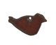 The Lipstick Ranch Rusted Iron Small Chubby Bird Charm 32x19mm