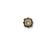 TierraCast Antique Brass (plated) Faceted Cube 6x8mm