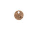 Nunn Design Antique Gold (plated) Mini Circle Flower Tag 12mm
