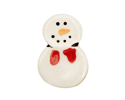 Jangles Ceramic Snowman 20x28mm
