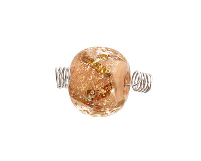 Unicorne Beads Sorcerers Stone w/ Copper Rondelle 16x20mm