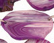 Purple Line Agate w/Rings Natural Edge Freeform Faceted Slab 28-40x22-40mm
