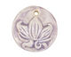 Gaea Ceramic Purple Haze Lotus Pendant 33-35mm