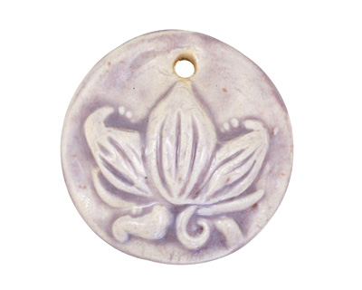 Gaea Ceramic Purple Haze Lotus Pendant 33-35mm