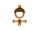 TierraCast Antique Gold (plated) Celtic Toggle Clasp 12x16mm