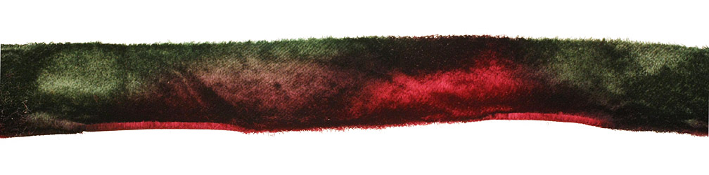 Wild Berry Hand Dyed Ribbon 1