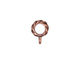 TierraCast Antique Copper (plated) .25 ID Twisted Bail 4x10mm