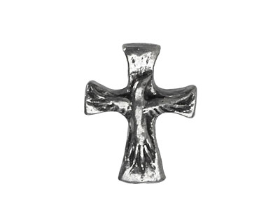 Green Girl Pewter Cross 18x23mm