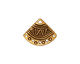TierraCast Antique Gold (plated) Ethnic Fan Link 15x19mm