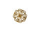 Stampt Antique Gold (plated) Wildflower Filigree 15mm