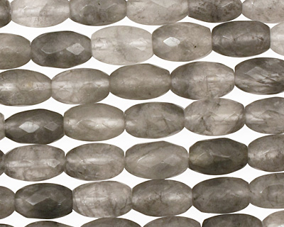 Natural Silver Quartz Faceted Rice 8x5mm