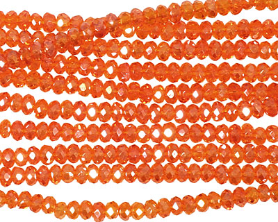 Poppy AB Crystal Faceted Rondelle 3mm