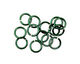 Green Anodized Aluminum Jump Ring (Saw Cut) 6mm, 20 gauge (4.1mm inside diameter)