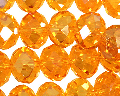 Sun AB Crystal Faceted Rondelle 14mm
