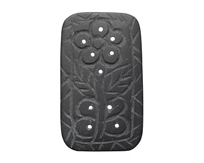 Golden Obsidian (matte) Carved Thin Pillow 20-22x34-36mm