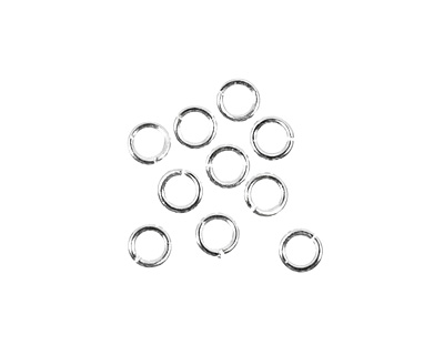 Silver (plated) Round Jump Ring 4mm, 18 gauge