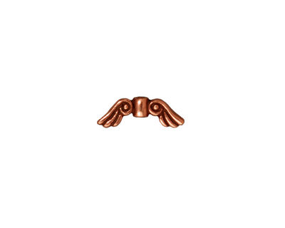TierraCast Antique Copper (plated) Small Angel Wings 5x14mm