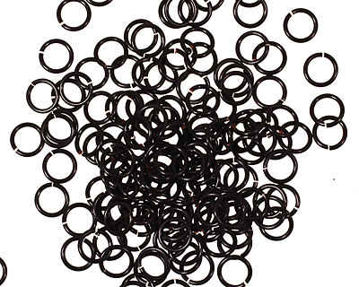 Artistic Wire Black Chain Maille Jump Ring 4.37mm, 20 gauge