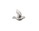 Ezel Findings Rhodium (plated) Peace Dove 11x15mm