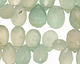 Green Fluorite Graduated Color Faceted Flat Teardrop 9-12x12-16mm