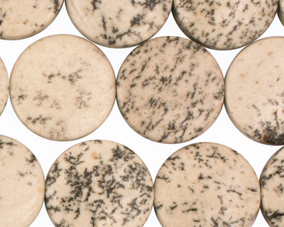 Sesame Jasper Puff Coin 18mm