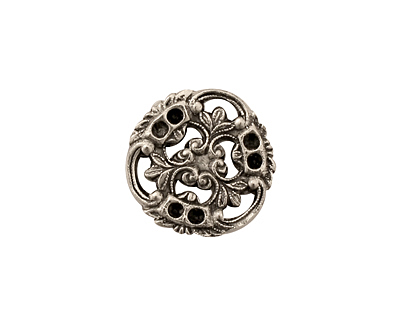 Stampt Antique Pewter (plated) Pinwheel Connector 17x18mm