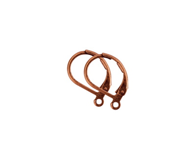 Nunn Design Antique Copper (plated) Small Leverback Earwire 10x13mm