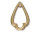 TierraCast Gold (plated) Trefoil Pendant 21x32mm