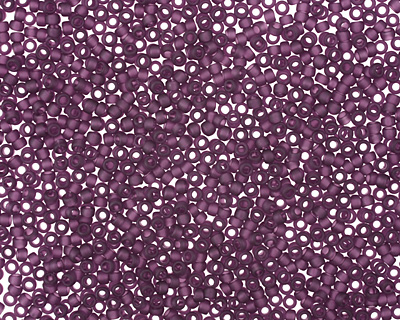 TOHO Transparent Frosted Amethyst Round 15/0 Seed Bead