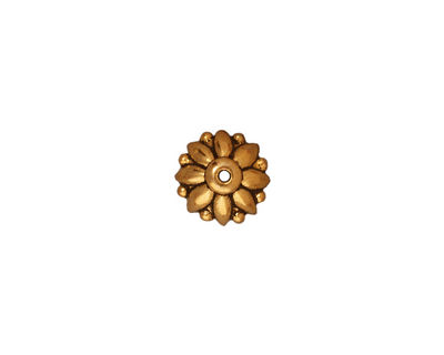 TierraCast Antique Gold (plated) Dharma Bead Cap 4x10mm