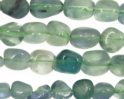 Green Fluorite Tumbled Nugget 8x8-12x14mm