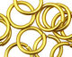 Yellow Anodized Aluminum Jump Ring 18mm, 12 gauge (13.1 mm inside diameter)