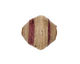 African Paper (beige, w/eggplant) Bicone 20x21-22mm