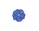 Matte Sapphire Lucite Buttercup Flower 4x14mm