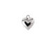 Nunn Design Sterling Silver (plated) Large Heart Charm 12x15mm