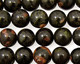 Black Leopardskin Jasper Round 10mm