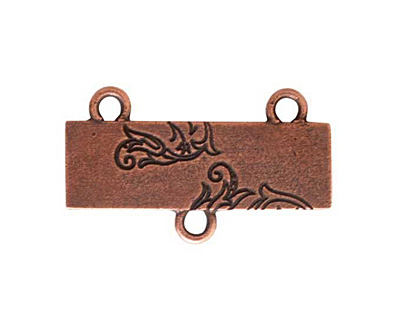 Nunn Design Antique Copper (plated) Large Thin Vine Connector 17x30mm