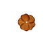 Matte Smoky Topaz Lucite Buttercup Flower 4x14mm