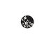 Lillypilly Black Floral Vine Anodized Aluminum Disc 11mm, 22 gauge